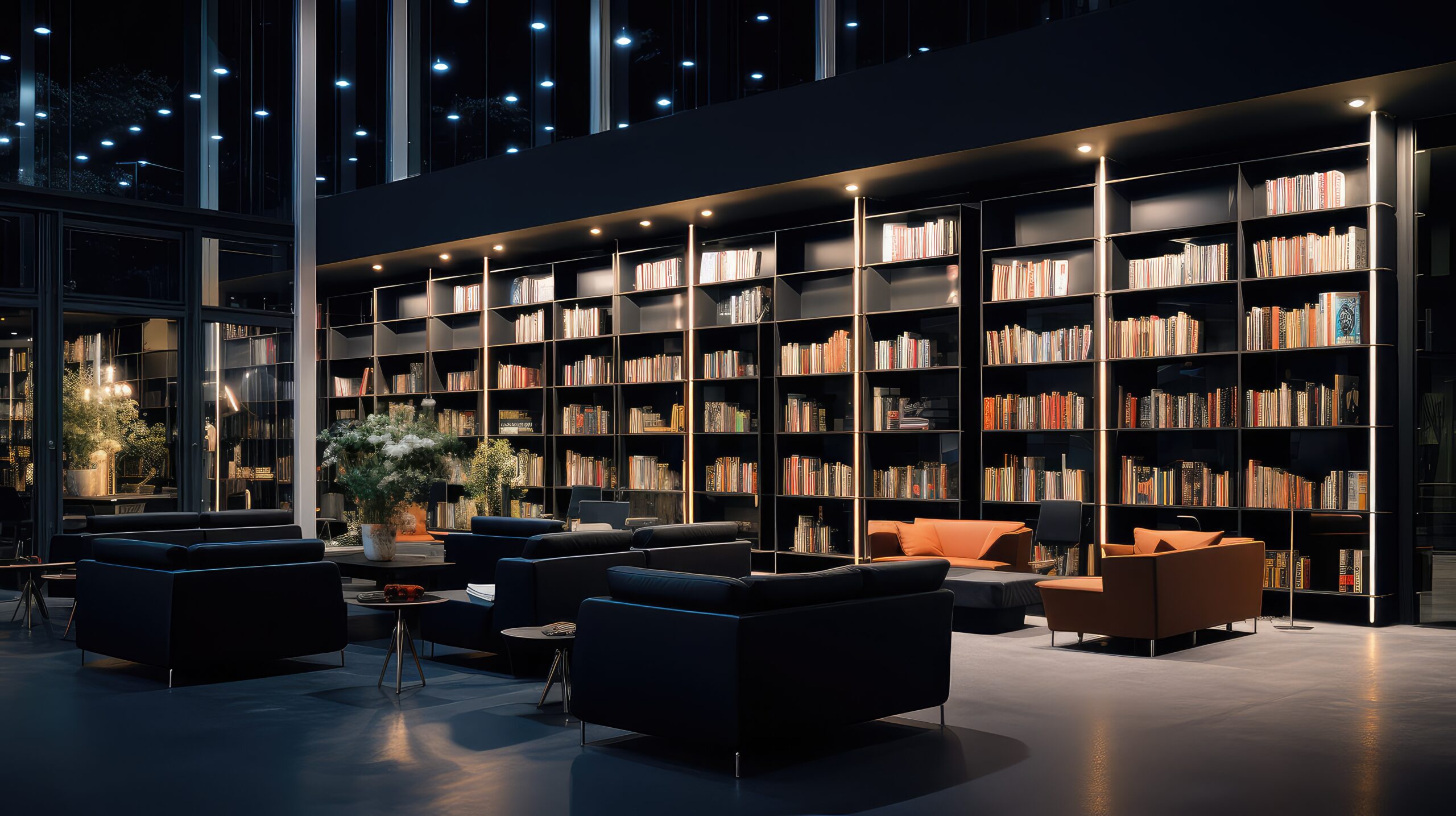 knowledge library dark